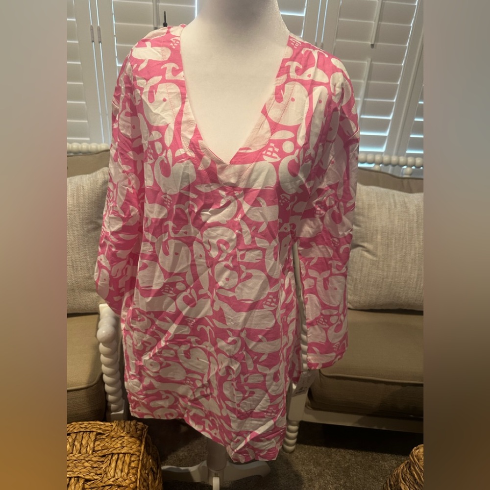 Tracy Negoshian Pink and White Women's Top